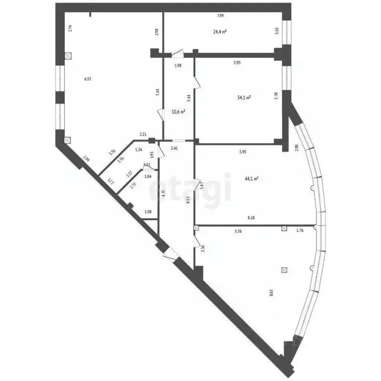 Офис в Тюменская область, Тюмень ул. Республики, 250Б (260 м) - Фото 2