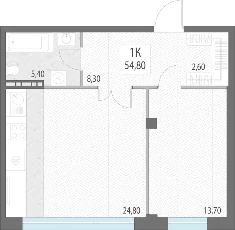 1-к кв. Свердловская область, Екатеринбург ул. Первомайская, 7 (55.3 ... - Фото 2