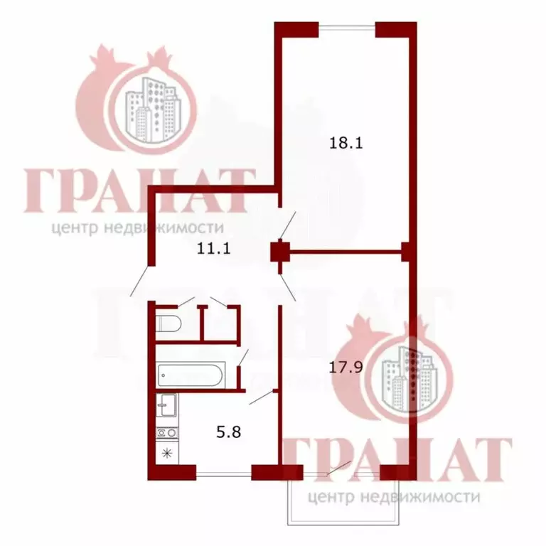 2-комнатная квартира: Екатеринбург, улица Толмачёва, 28 (56.5 м) - Фото 1