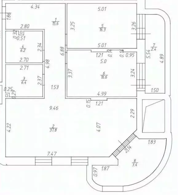 2-к кв. Татарстан, Казань ул. Тази Гиззата, 14А (98.9 м) - Фото 2