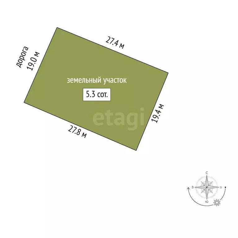 Участок в Красногвардейское, СНТ Мелиоратор, 11-я улица (5.29 м) - Фото 1