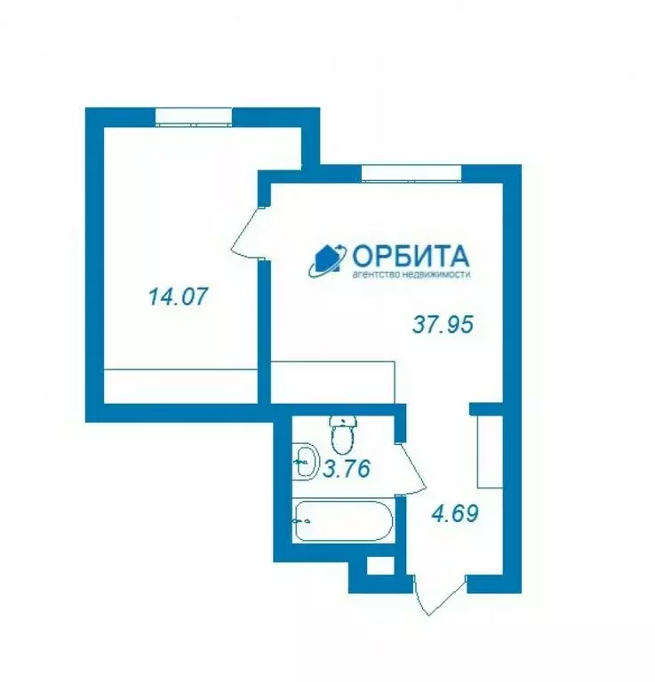 1-комнатная квартира: Тюмень, улица Андрея Кореневского, 5 (38 м) - Фото 0