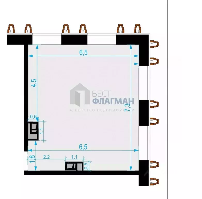 Помещение свободного назначения в Москва Выборгская ул., 18 (47 м) - Фото 2