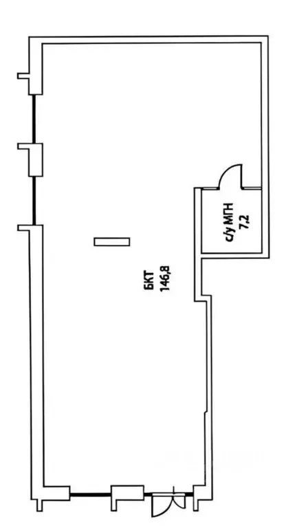 Торговая площадь в Москва Жилой комплекс остров, 5-й кв-л, 2 (154 м) - Фото 1
