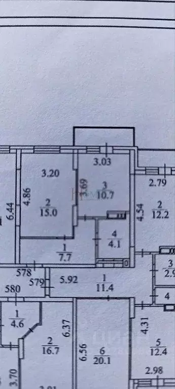 1-к кв. Новосибирская область, Новосибирск ул. Петухова, 105 (37.0 м) - Фото 2