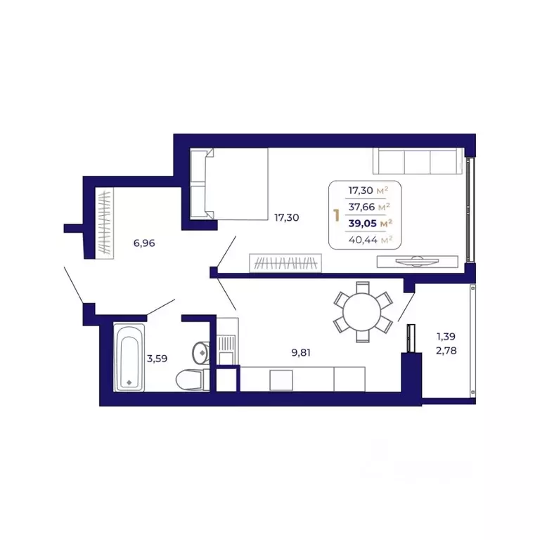 1-к кв. Башкортостан, Уфа Затон-Восточный жилрайон, Паруса жилой ... - Фото 1