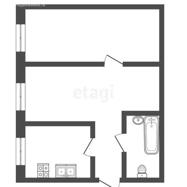 2-комнатная квартира: Троицк, Путевая улица, 16 (43 м) - Фото 1