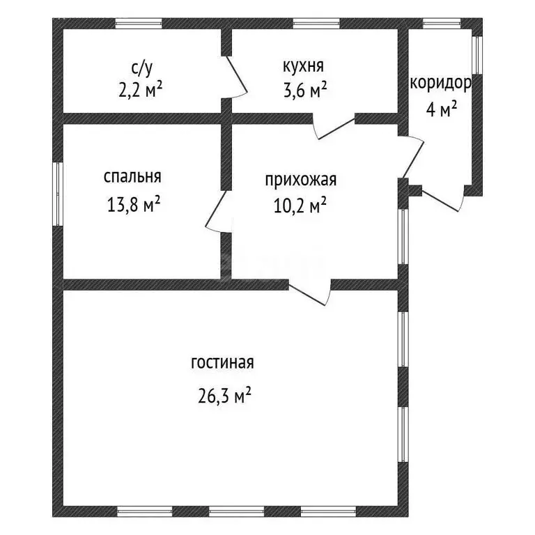 Дом в Белореченск, Келермесская улица (60.1 м) - Фото 1