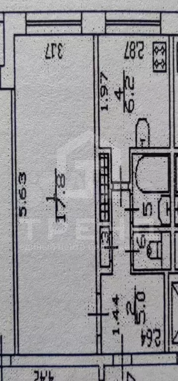 1-к. квартира, 32,4 м, 3/9 эт. - Фото 1