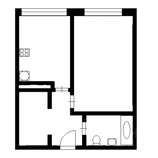 1-к кв. Севастополь просп. Античный, 26к3 (42.0 м) - Фото 2