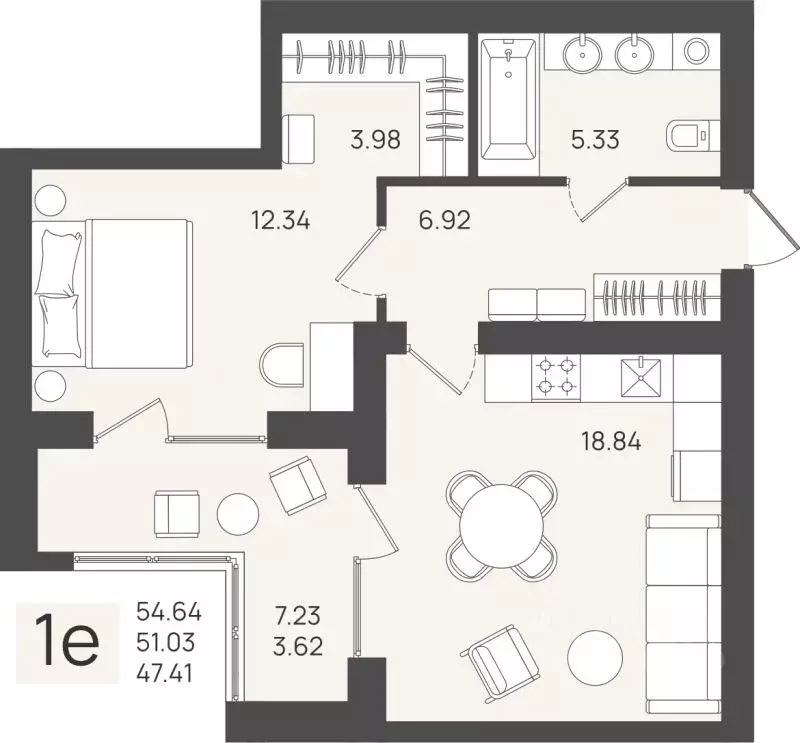 1-к кв. Калининградская область, Пионерский  (51.03 м) - Фото 1