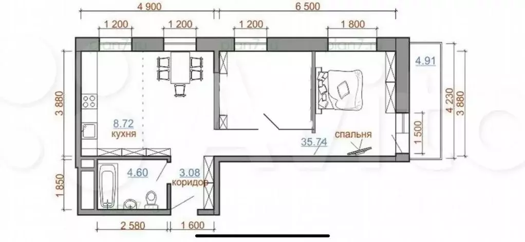 2-к кв. Иркутская область, Иркутский муниципальный округ, Маркова рп ... - Фото 1