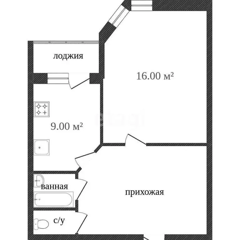 1-комнатная квартира: Воронеж, улица Шишкова, 144Б (39 м) - Фото 1