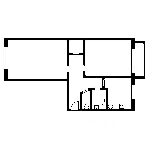 2-к кв. Санкт-Петербург ул. Замшина, 25К2 (51.0 м) - Фото 1