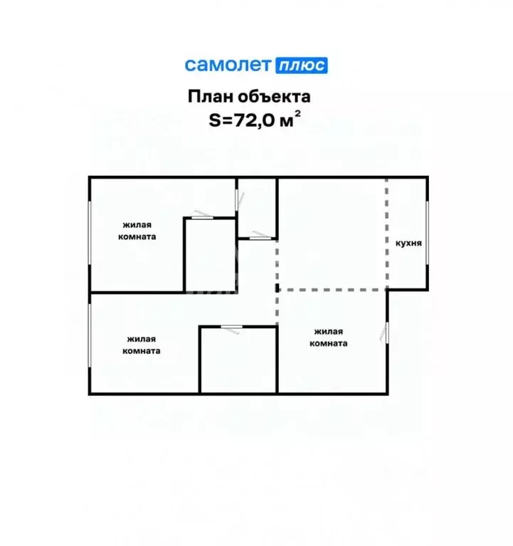 2-к кв. Свердловская область, Екатеринбург ул. Краснолесья, 10 (71.0 ... - Фото 1