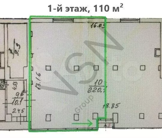 110 м, 1-я линия, трафик - Фото 0