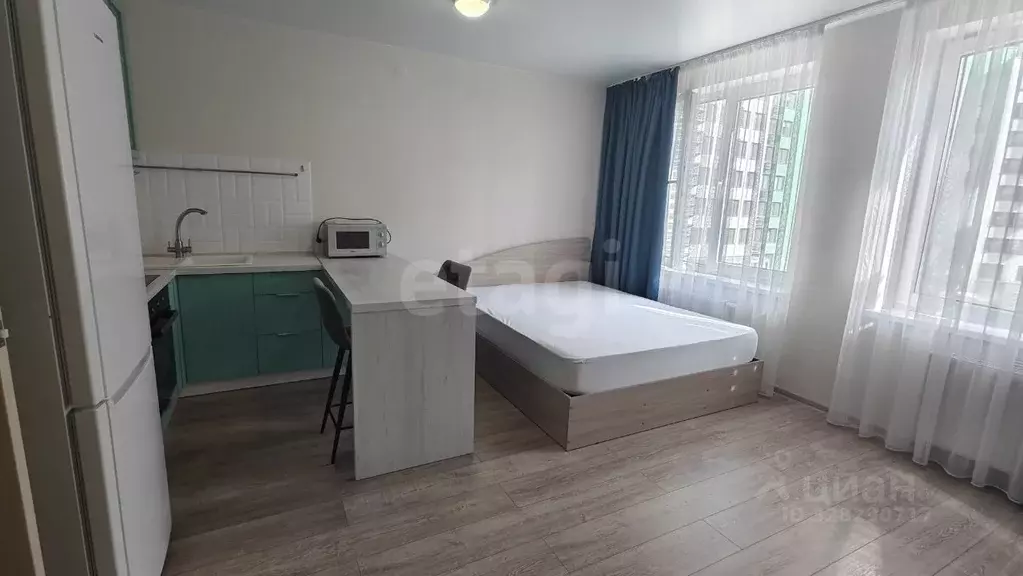 Студия Тюменская область, Тюмень проезд Тихий, 6 (28.7 м) - Фото 1