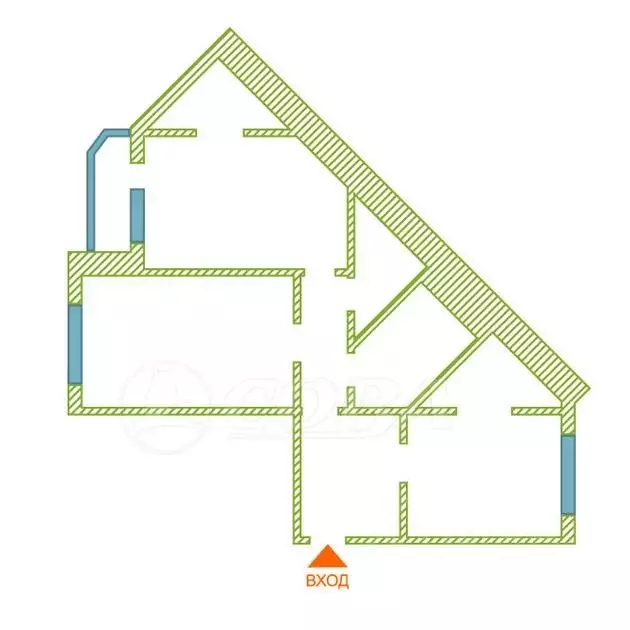 2-к кв. Тюменская область, Тюменский муниципальный округ, д. Дударева ... - Фото 1