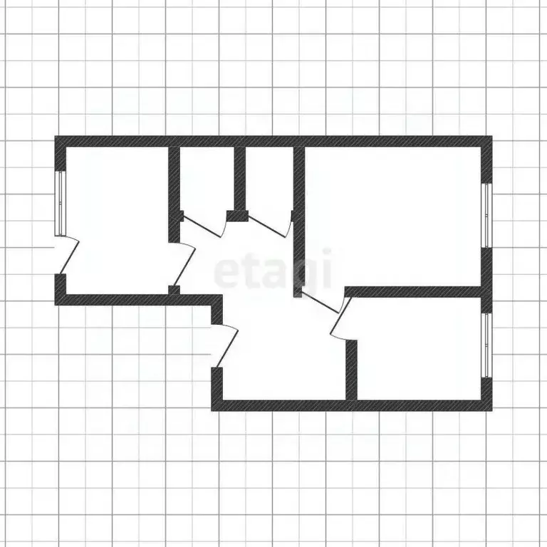 2-к кв. Курская область, Курск Институтская ул., 44 (50.4 м) - Фото 1