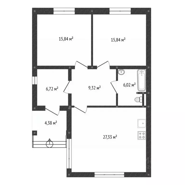 Дом в Башкортостан, Уфимский район, Таптыковский сельсовет, с. ... - Фото 2