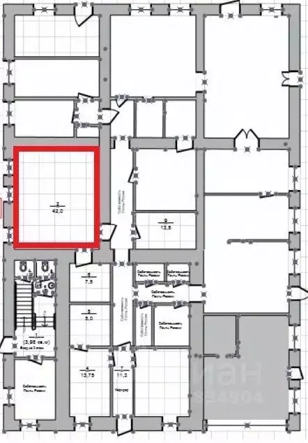 Офис в Новосибирская область, с. Венгерово ул. Ленина, 72 (42 м) - Фото 2