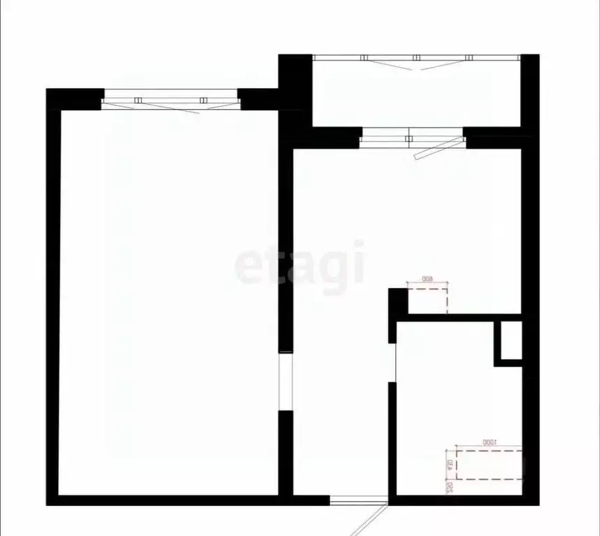 1-к кв. Смоленская область, Смоленск ул. Попова, 116 (29.6 м) - Фото 1