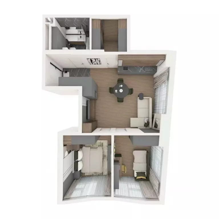 3-к кв. Приморский край, Владивосток ул. Нейбута (69.65 м) - Фото 2