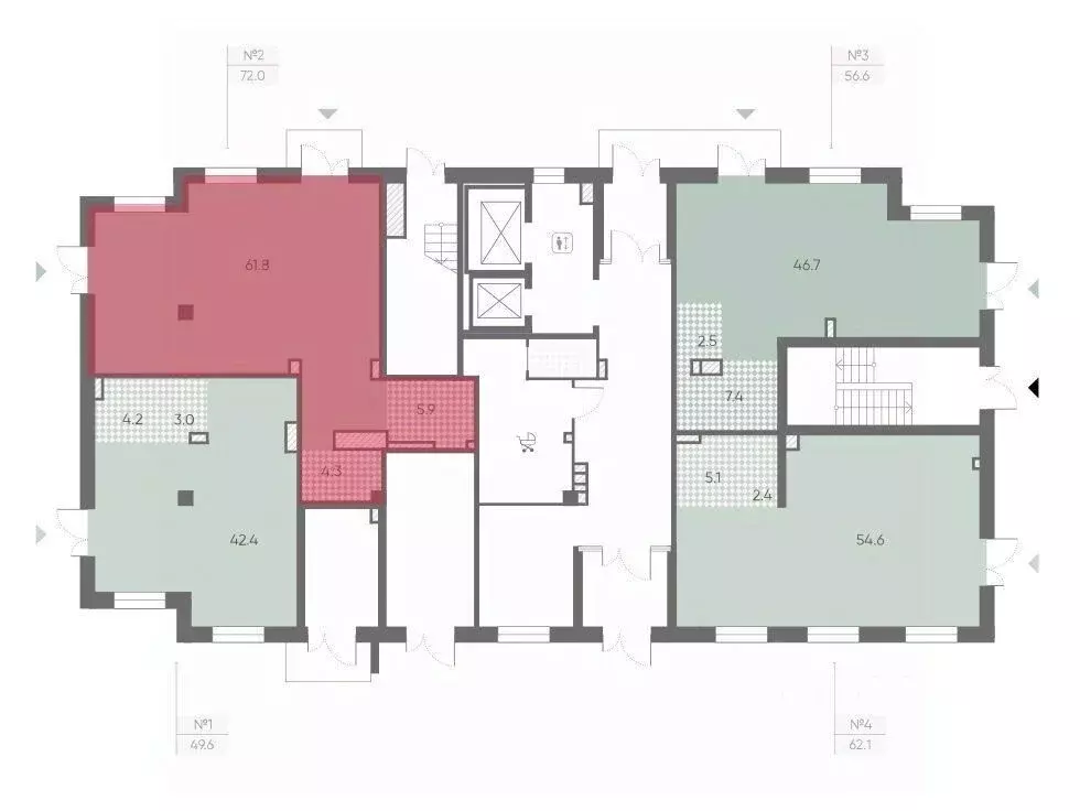 Офис в Санкт-Петербург Партизанская ул., 5 (72 м) - Фото 2