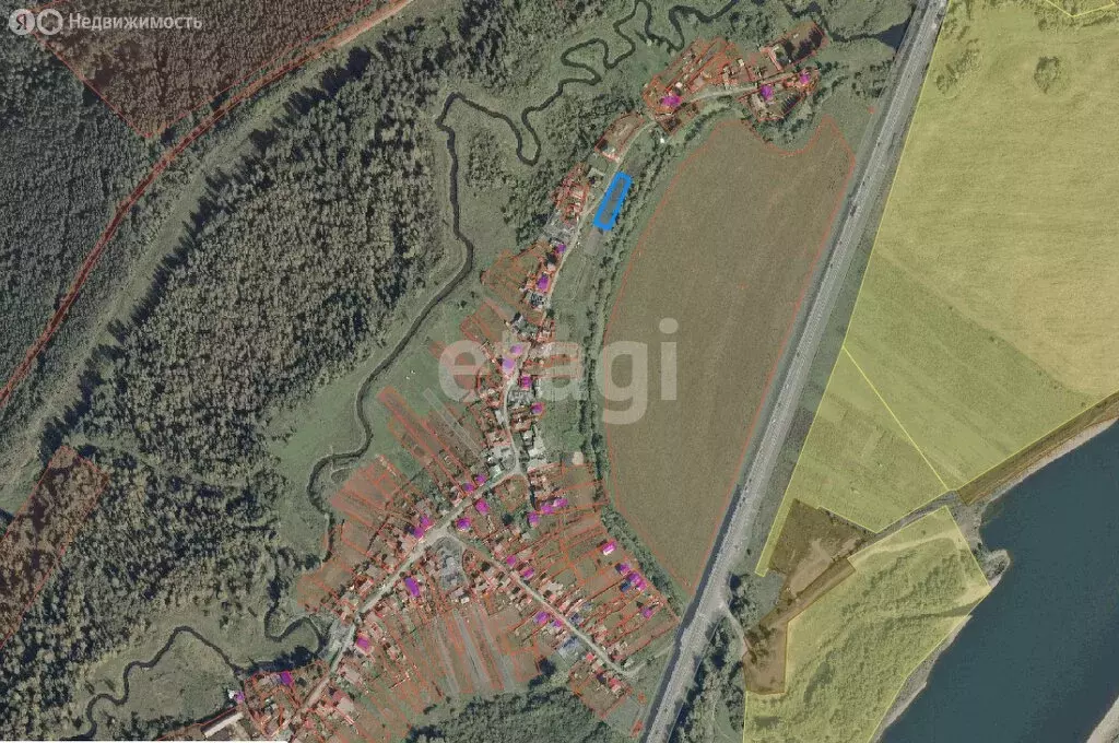 Участок в Томский район, село Тахтамышево, Октябрьская улица (13.44 м) - Фото 1