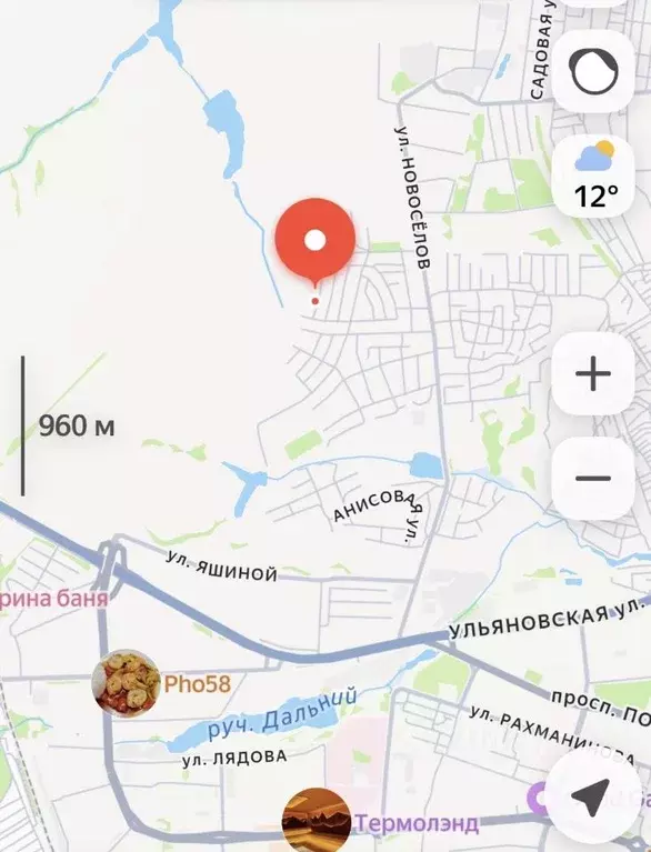 Участок в Пензенская область, Пенза проезд 7-й Мозжухина, 7 (9.7 сот.) - Фото 2