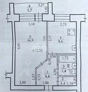 1-к кв. Забайкальский край, Чита Кенонская ул., 27 (36.4 м) - Фото 2
