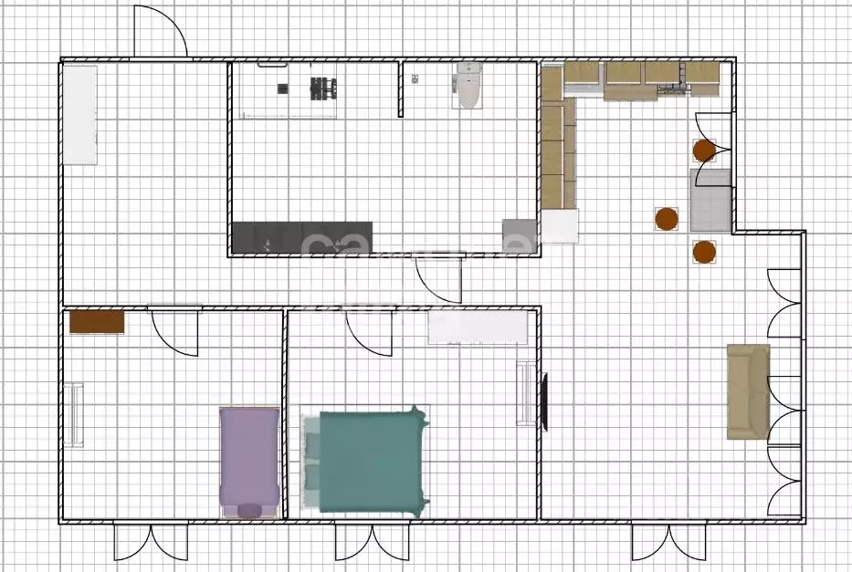 3-к кв. Ульяновская область, Ульяновск ул. Аблукова, 4 (68.0 м) - Фото 2
