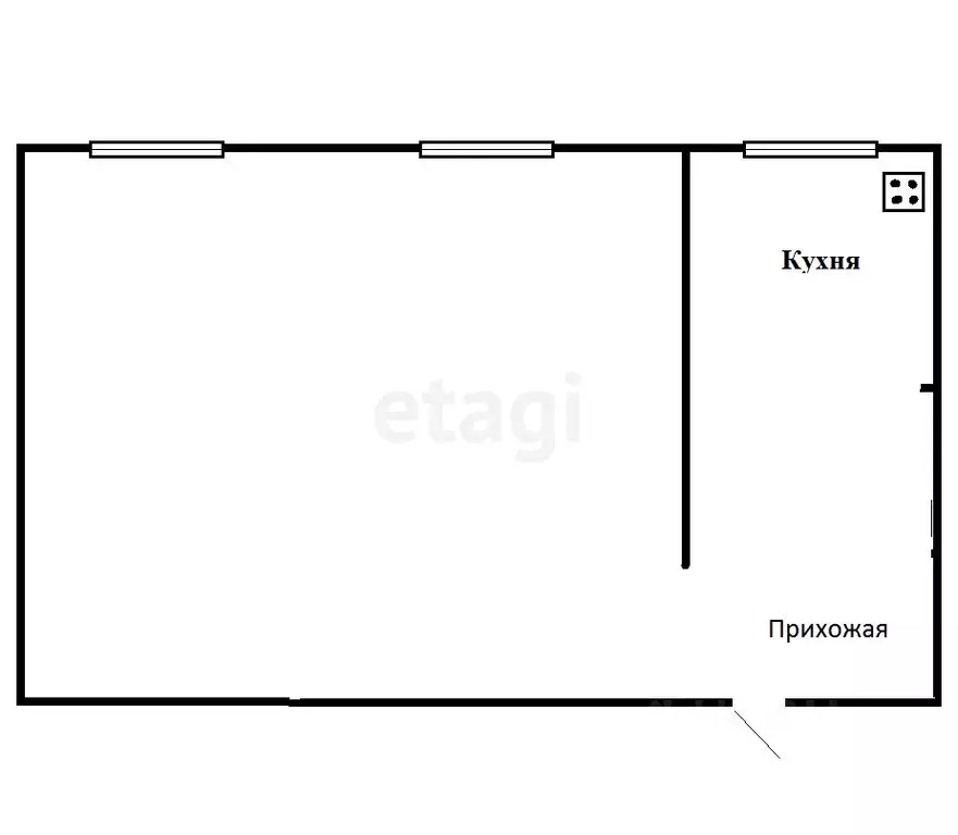 1-к кв. Тульская область, Богородицк пер. 4-й, 2 (27.2 м) - Фото 1