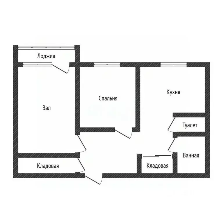 2-к кв. Приморский край, Владивосток Каштановая ул., 15 (51.0 м) - Фото 1