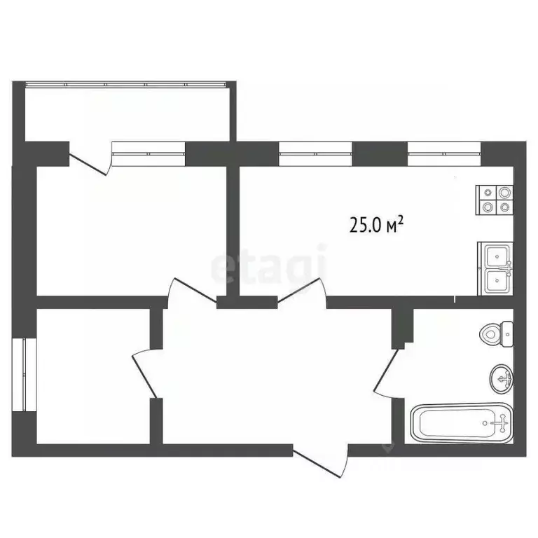 3-к кв. Владимирская область, Муром пос. Механизаторов, 70 (59.5 м) - Фото 0