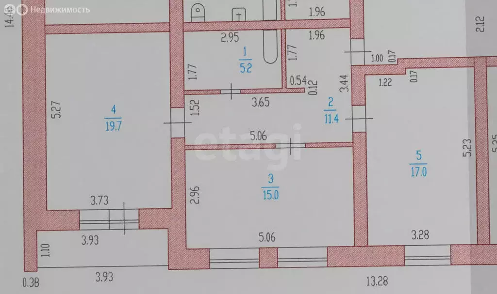 2-комнатная квартира: Барнаул, Малый Прудской переулок, 44/252Б (68 м) - Фото 1