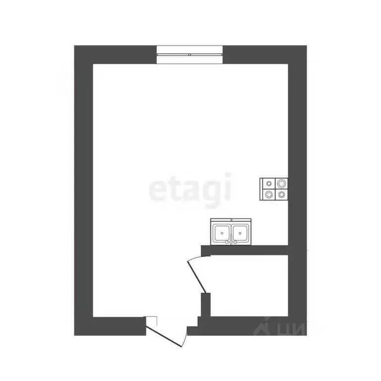 Студия Москва Ленская ул., 2/21 (15.8 м) - Фото 1
