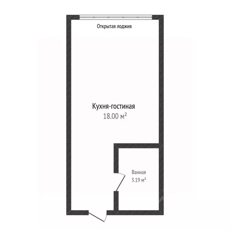 Студия Адыгея, Майкоп ул. К.А. Васильева, 2/1 (20.0 м) - Фото 2