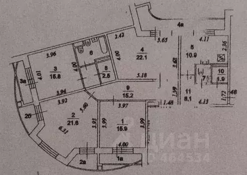4-к кв. Москва 2-я Ямская ул., 11 (130.7 м) - Фото 2