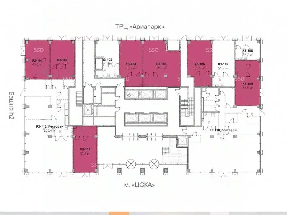 Торговая площадь в Москва Ходынский бул., 6/2 (78 м) - Фото 2