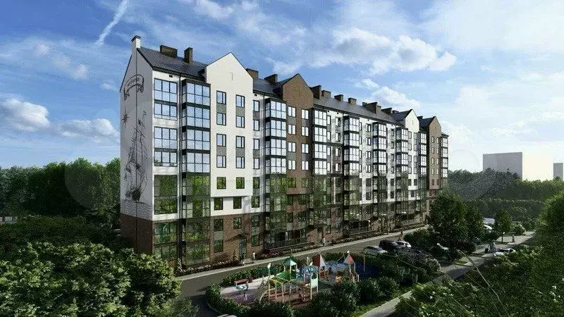 1-к. квартира, 36,7 м, 7/9 эт. - Фото 0