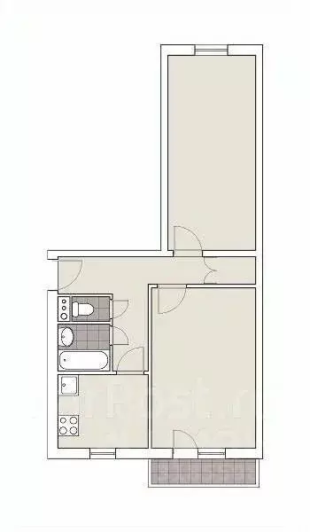 2-к кв. Мордовия, Рузаевка бул. Горшкова, 7 (46.5 м) - Фото 0