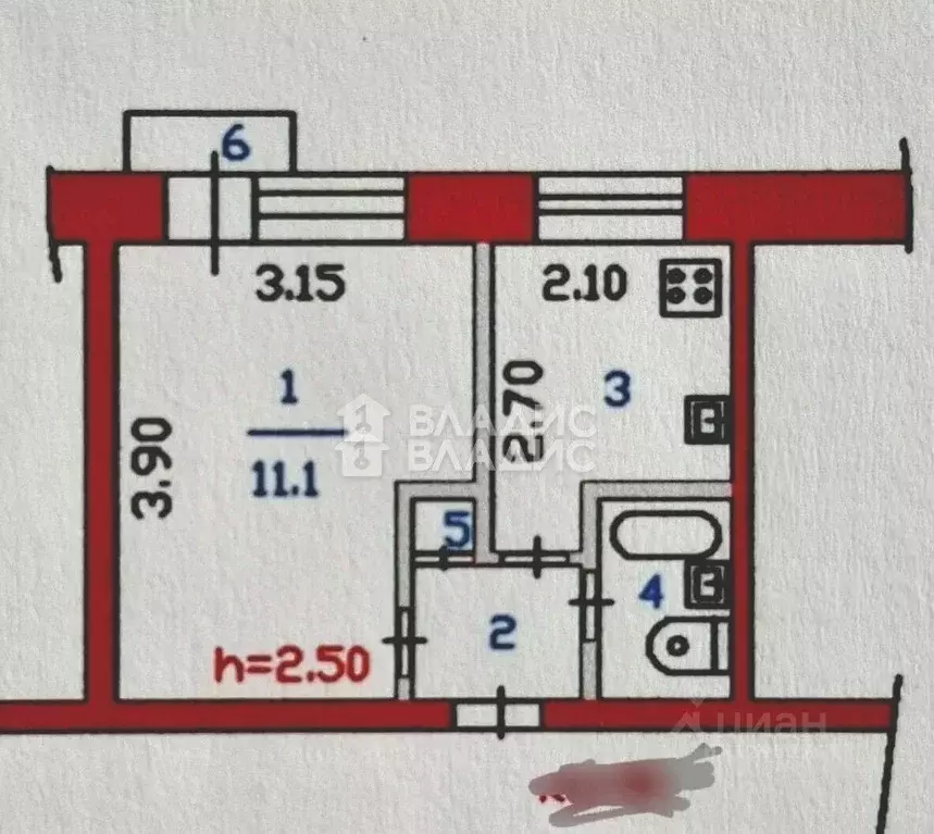 1-к кв. Пензенская область, Пенза Ульяновская ул., 23 (20.9 м) - Фото 2