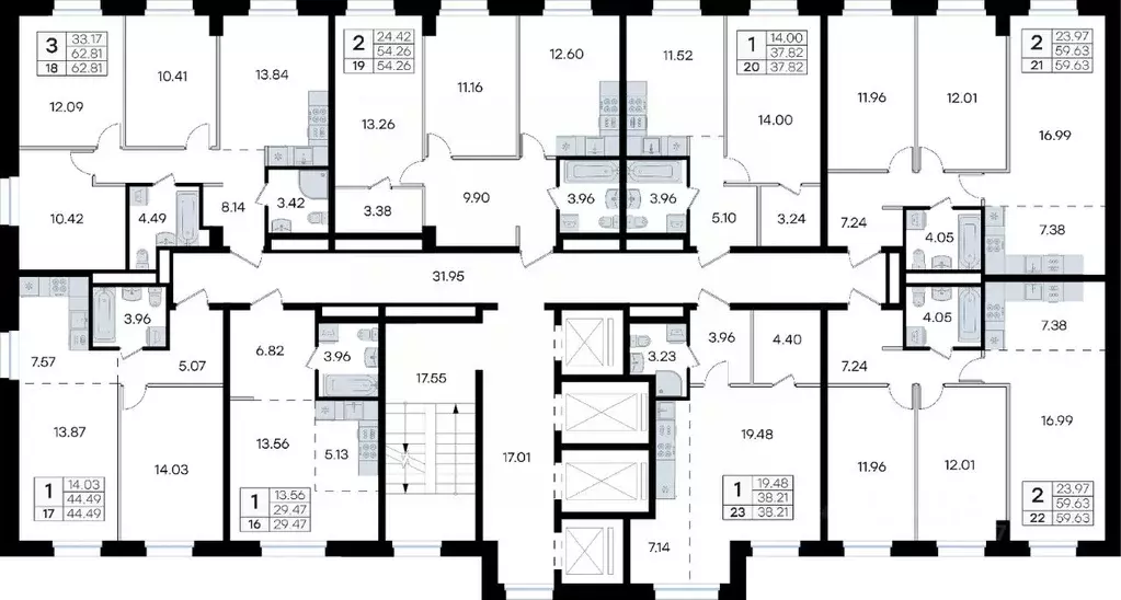 1-к кв. Приморский край, Владивосток ул. Тухачевского, 80 (44.49 м) - Фото 2