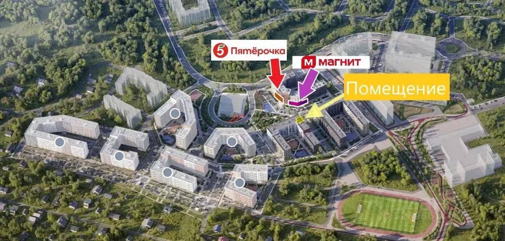 Торговая площадь в Московская область, Одинцовский городской округ, с. ... - Фото 2