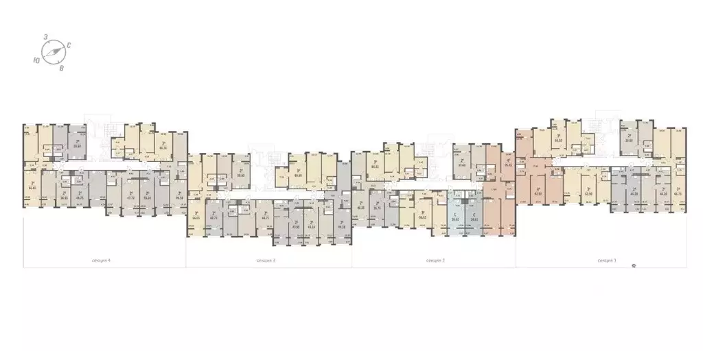 2-к кв. Воронежская область, Воронеж Краснознаменная ул., 72 (66.62 м) - Фото 1
