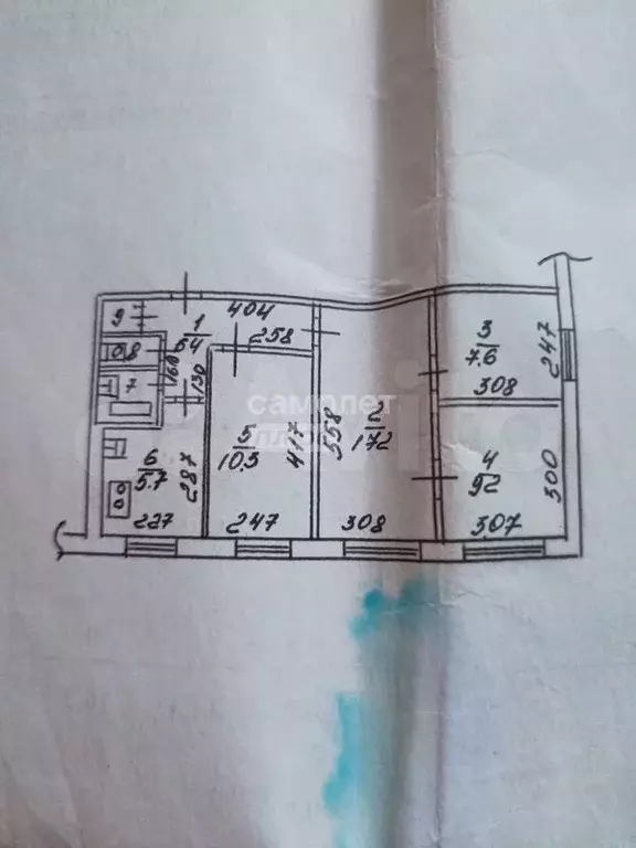 4-к. квартира, 60,6 м, 1/5 эт. - Фото 0