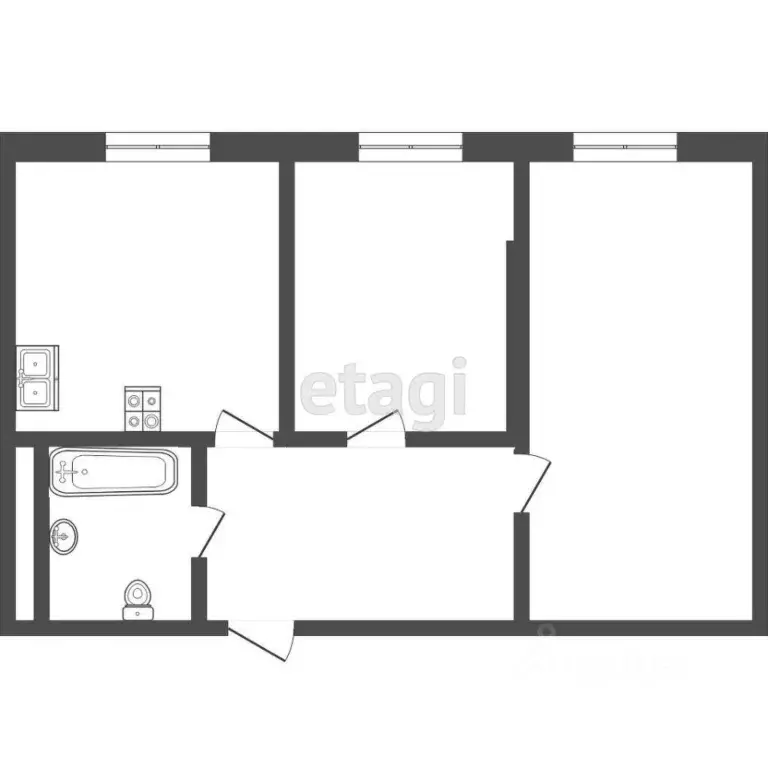 2-к кв. Тюменская область, Тюмень ул. Республики, 204к11 (65.7 м) - Фото 2