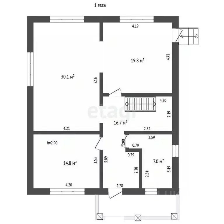 Дом в Татарстан, Набережные Челны ул. Каштановая, 7 (190 м) - Фото 2
