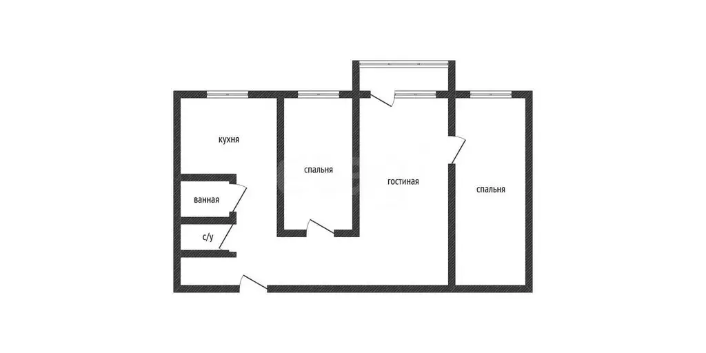 3-комнатная квартира: Арсеньев, Октябрьская улица, 26 (56.1 м) - Фото 1